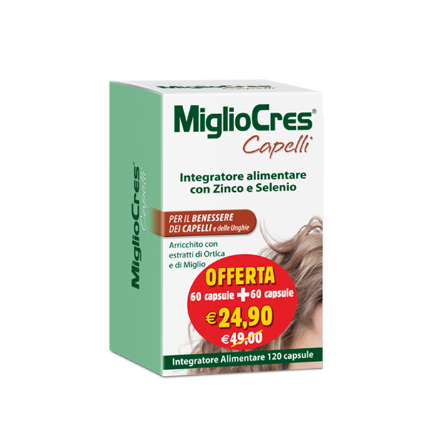INTEGRATORE PER CAPELLI IN CAPSULE MOLLI LINEA CLASSICA DONNA